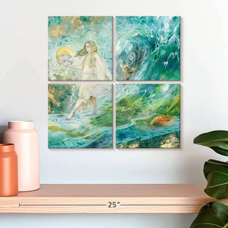 Kelan Wave Walker, 18" H x 18" W