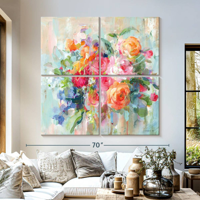 Harnek A Sun Drenched Bouquet, 57" H x 57" W