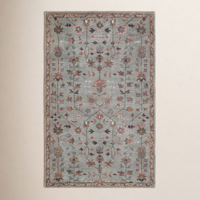Hand-Tufted Floral Wool Rug