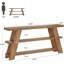 Table d'appoint mince avec rangement, console à 3 niveaux, canapé