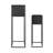 Azuolas 2-Piece Metal Pot Planter Set-536891603