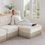 Canapé modulaire en velours Chesterfield