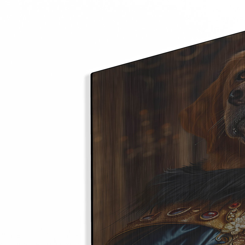 Art mural en métal Trinx «Portrait Labrador Duke» par Momart, 24 po x 36 po, H 36 po x l 24 po