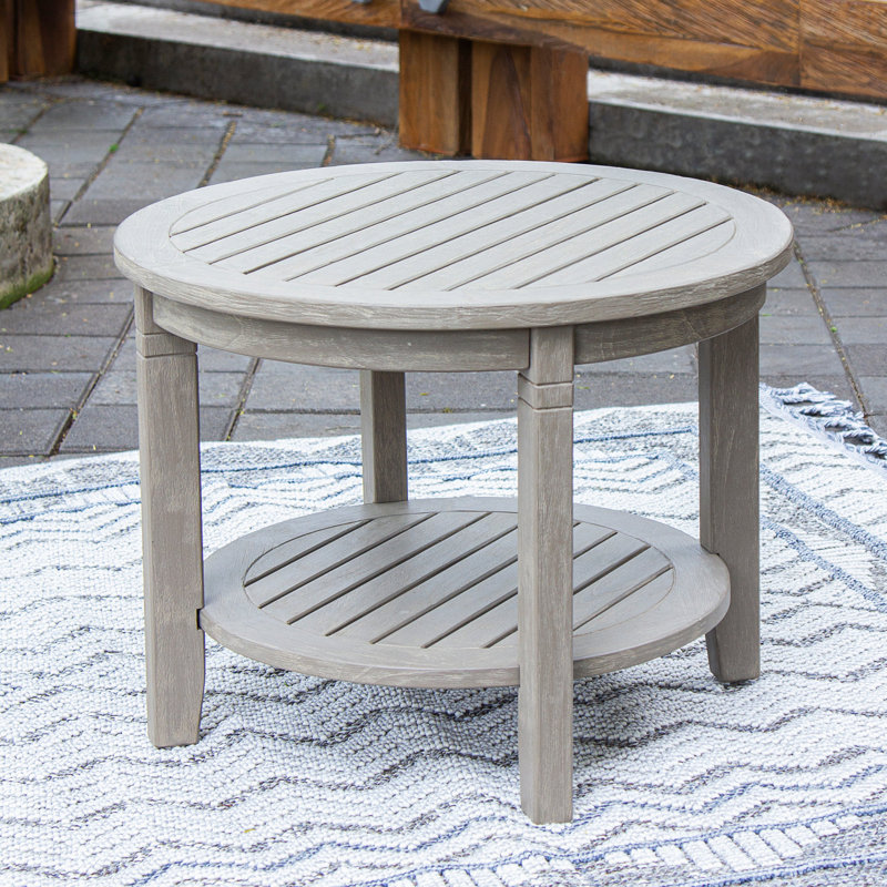 Table d'appoint d'extérieur en teck Caithlin