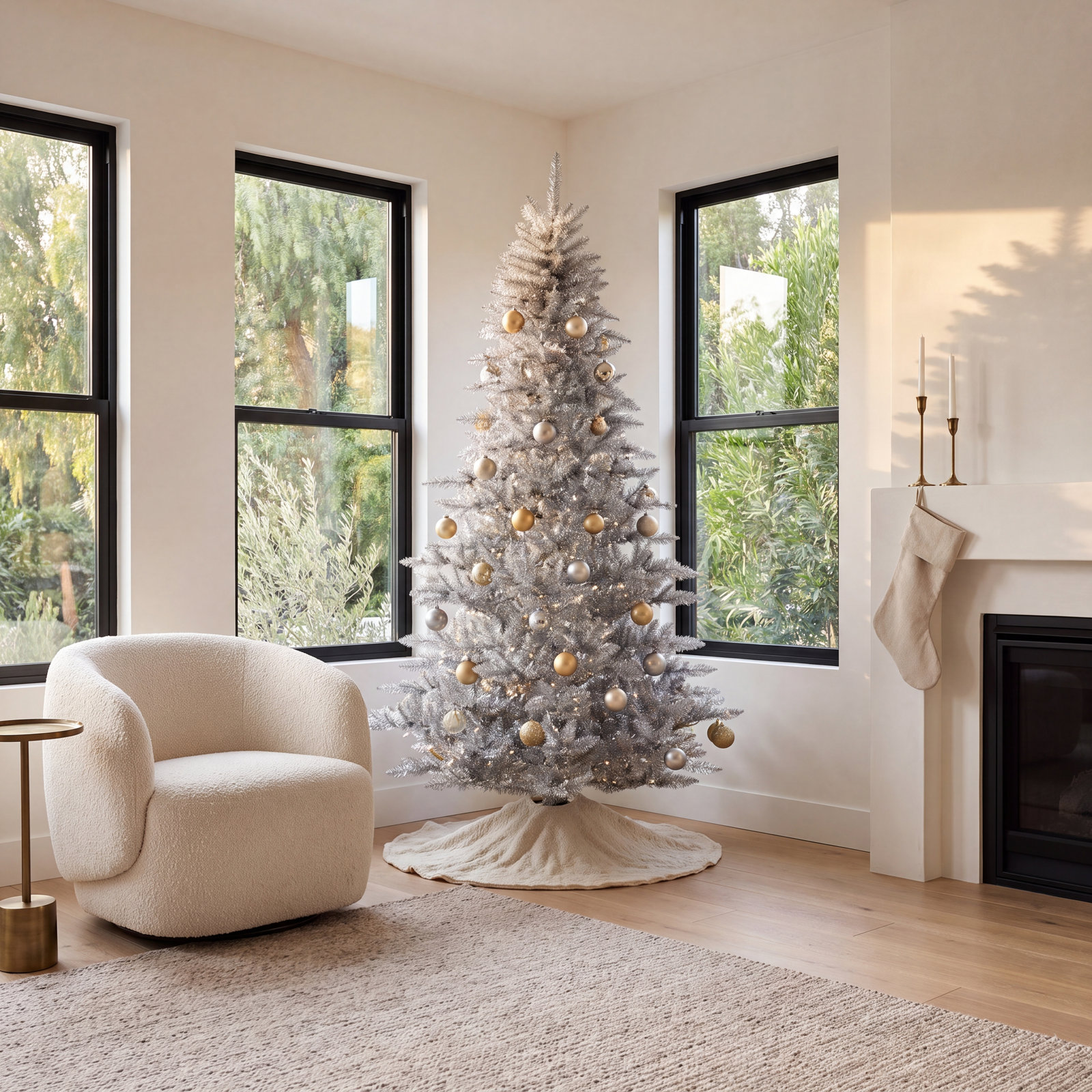 Artificial Fir Christmas Tree, 4.5'