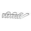 Wall Mounted Wine Glass Rack in Chrome