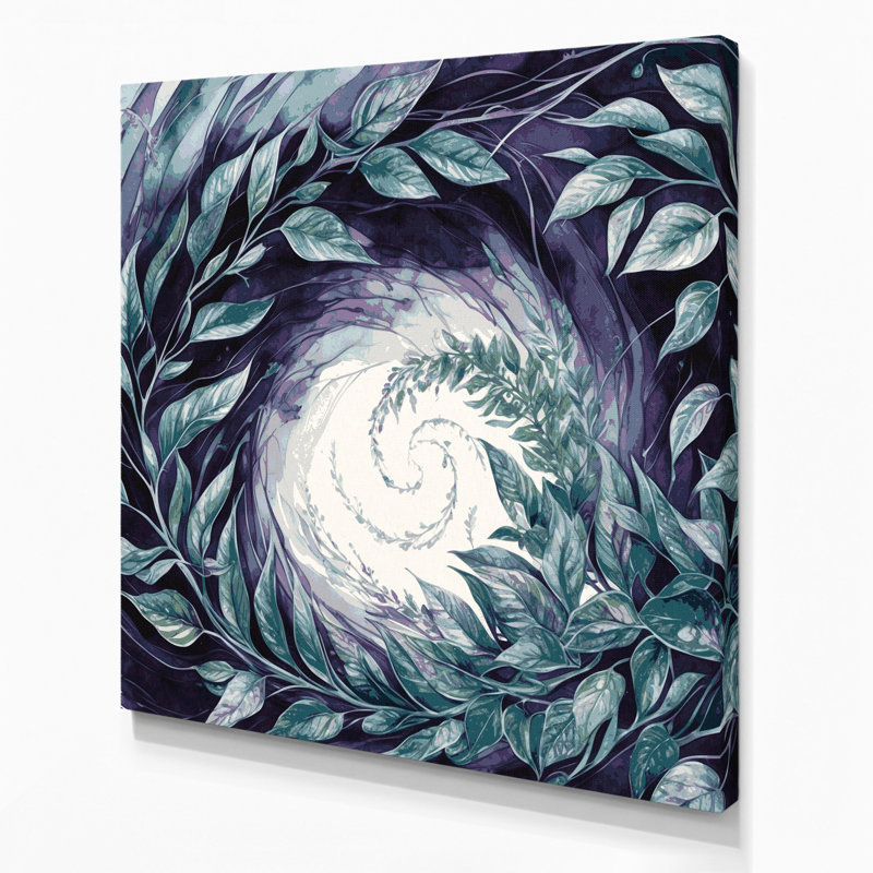 Art mural sur toile Botanical Tradescantia, H 16 po x l 16 po