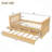 Platform Bed With Drawers And Trundle, Solid Wood Daybed, No Spring Box Needed-755286092
