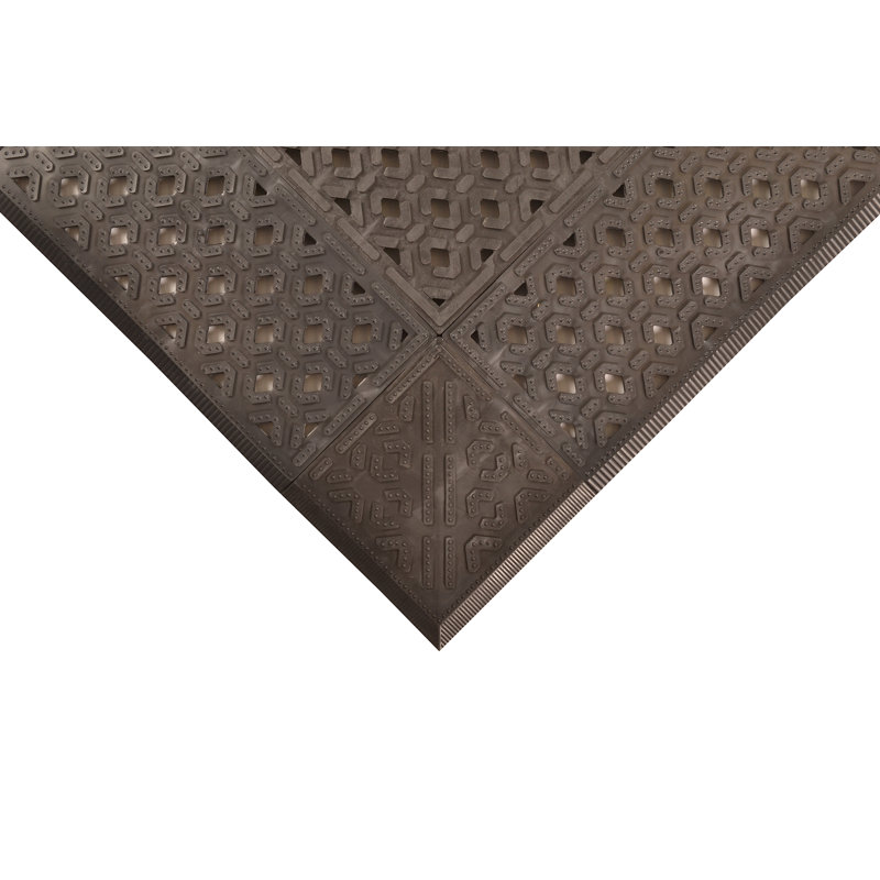 Design By AKRO Garage Flooring, Black, Rectangle 3'6" x 6'