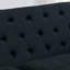 Canapé Chesterfield moderne en velours, dossier capitonné, accoudoirs cloutés et 2 coussins.-1763057933-1763057935