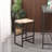 Hammed Leather Backless Side Chair-555350886