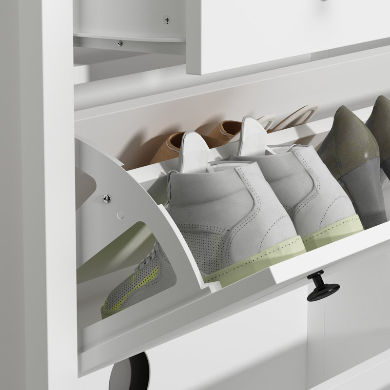 16 Pair Shoe Storage Cabinet
