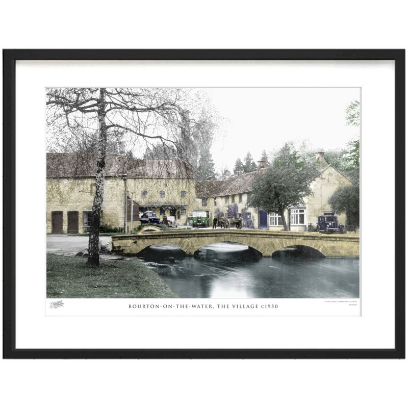 Bourton-on-the-Water, The Village C1950 by Francis Frith - Single Picture Frame Print, 45cm H x 60cm W x 2.3cm D
