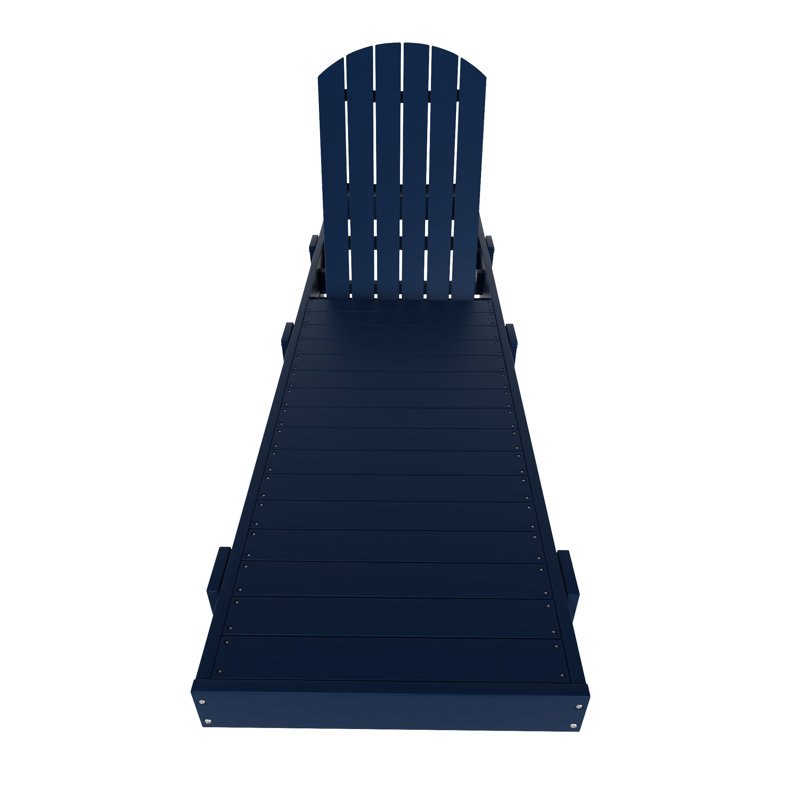 Méridienne inclinable en poly 77,7 po, Bleu marine