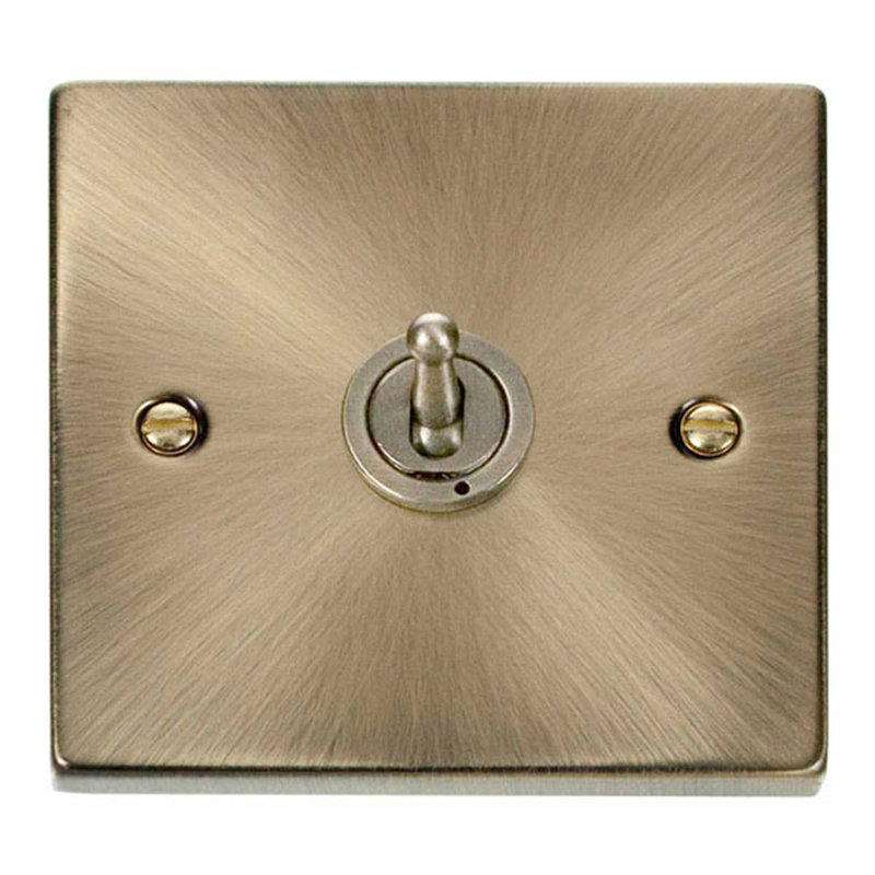 Antique Brass 1 Gang 2 Way 10AX Toggle Light Switch
