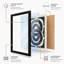 Interlocking Circles Geometric - Framed Print-1058526644-1058526645