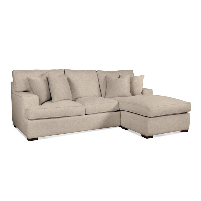 Sadie Sectional, Java Finish, Eggshell Crypton Performance; 0884-93