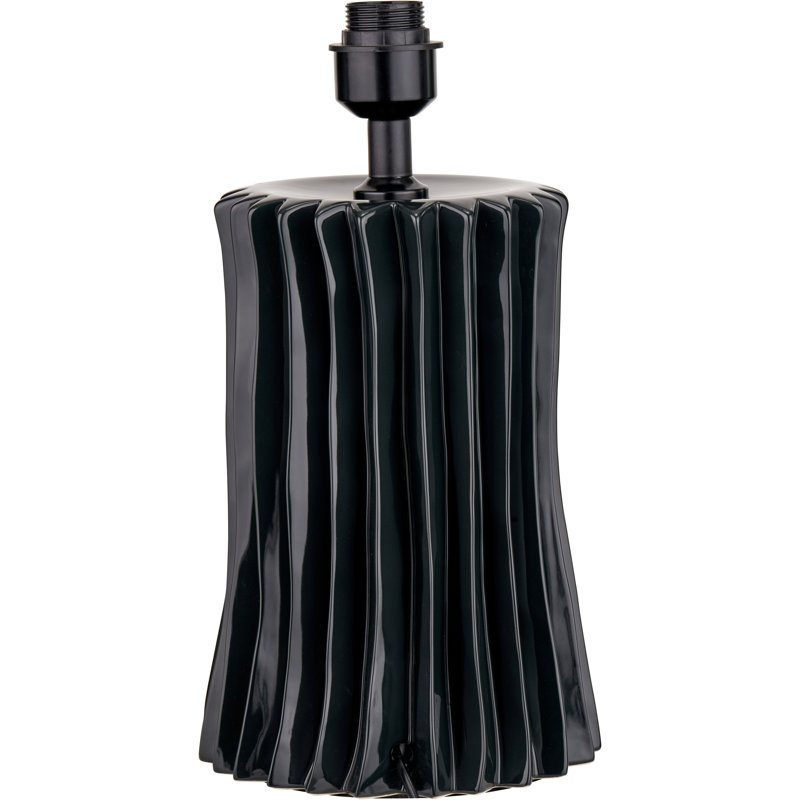 Devony Ceramic Table Lamp, Black