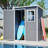 Waterproof Storage Shed With Floor And Lockable Design And Window