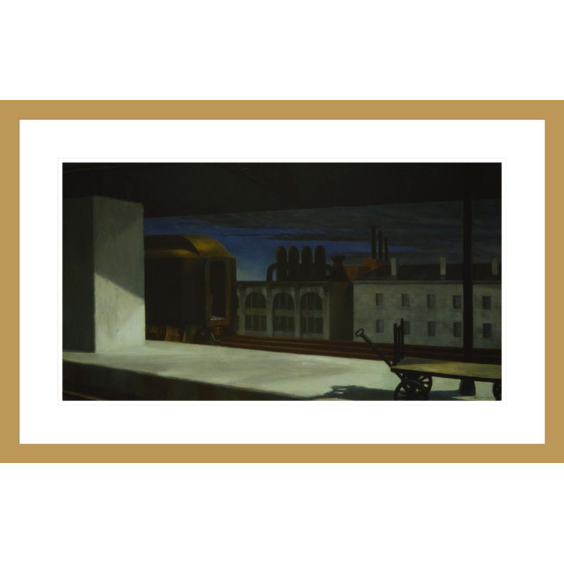 «Dawn in Pennsylvania» par Edward Hopper, impression giclée sur cadre, 18.97" H x 29.5" W