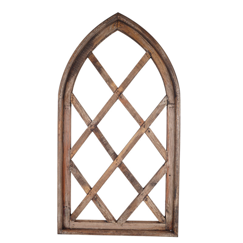 Handmade Farmhouse Buildings & Architecture Wall Decor on Solid Wood, Brown