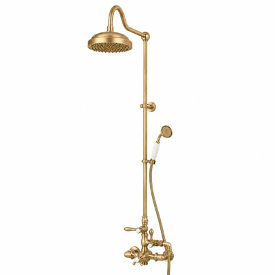 Exposed Thermostatic Shower and Handheld by Strom Living