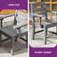 Ensemble de 2 chaises d'extérieur pour l'extérieur, toutes saisons pour terrasse, jardin, cour, bord de piscine-1787504193