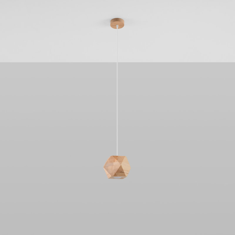 1 - Light Natural Geometric Pendant