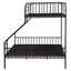 Lit superposé en métal Space avec structure de base robuste bronze industriel pour lit simple TG