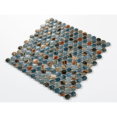 Value Series 0.8" x 0.8" Porcelain Penny Round Mosaic Wall & Floor Tile