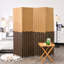 Millings 180cm W x 180cm H 4 - Panel Solid Wood Folding Room Divider
