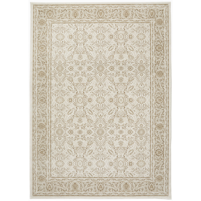 Classic Grey Khaki Area Rug, Rectangle 160 x 220 cm
