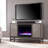 Lucely Lannington Color Changing Fireplace with Media Storage