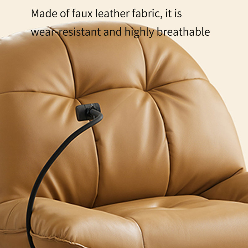 Ergonomic rotating lounge chair, Brown