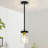  Levona 1 - Light 5.1" Wide Pendant with Hammered Glass for Kitchen Island-2110715060