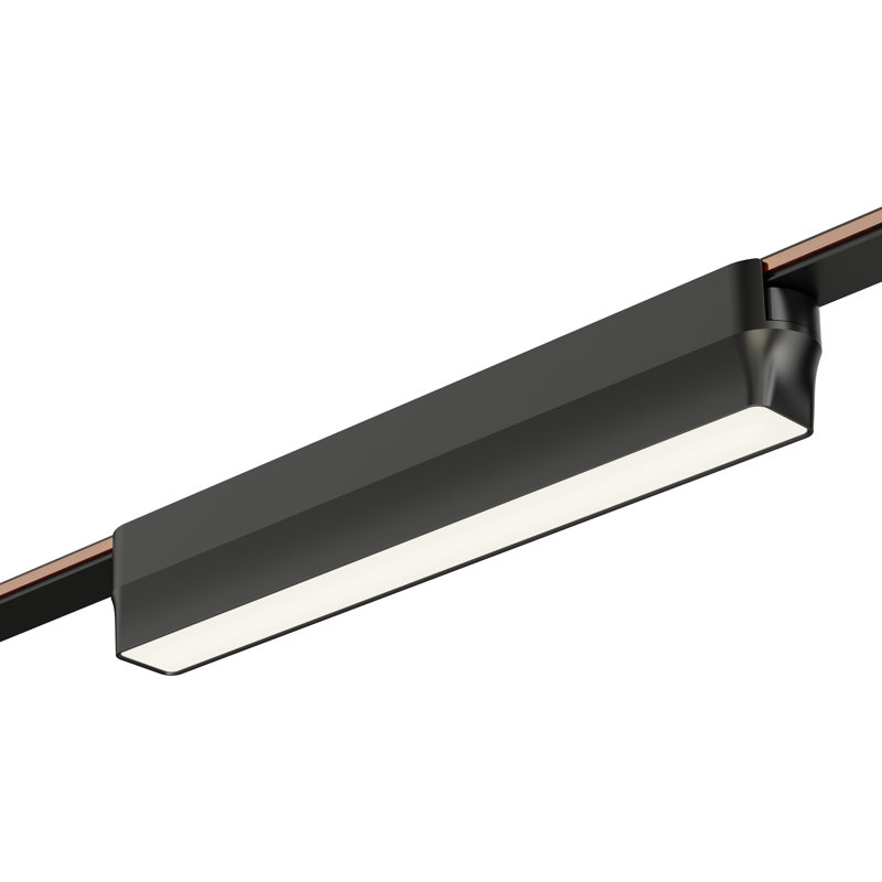 Tête de rail à DEL continuum, Noir, H 1,5 po x l 1 po x P 9 po