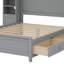 Lit plateforme double avec rangement double-1163661477