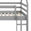 Twin Over Twin Bunk Bed With House-Shaped Frame And Ladder-1967164687