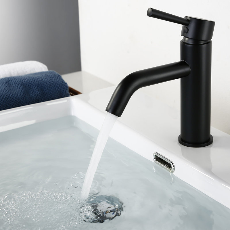 Single-handle Bathroom Faucet, Black