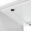 Îlot de cuisine grande capacité avec éclairage DEL, blanc, portes intérieures spacieuses en verre cannelé - Table extensible, prises électriques, blanc