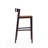 Klismos Mid-Century Modern Vegan Leather Upholstered Beech Wood Bar Stool in Camel-98807144-90539707