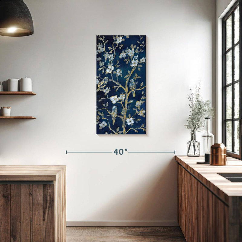 Indigo Spring I, 36" H x 18" W