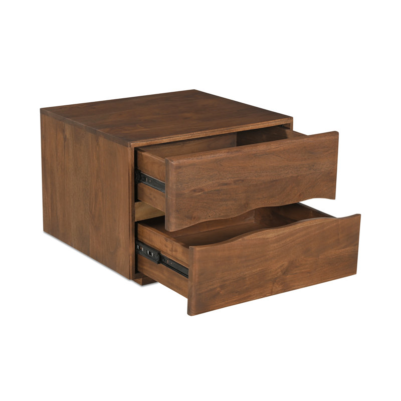 Watson 2 - Drawer Solid Wood Nightstand