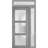 Front Exterior Prehung FiberGlass Door Frosted Glass / Manux 8552 Matte Black / 2 Side Exterior Windows / Office Commercial and Residential Doors Entrance Patio Garage-W12+36+12" x H80"-Left-hand Inswing-98196227-98196231-98196239