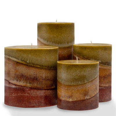 Cinnamon Apple Crisp Scented Pillar Candle