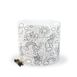 Colouring 25cm H Polypropylene Drum Pendant Shade ( Spider ) in White