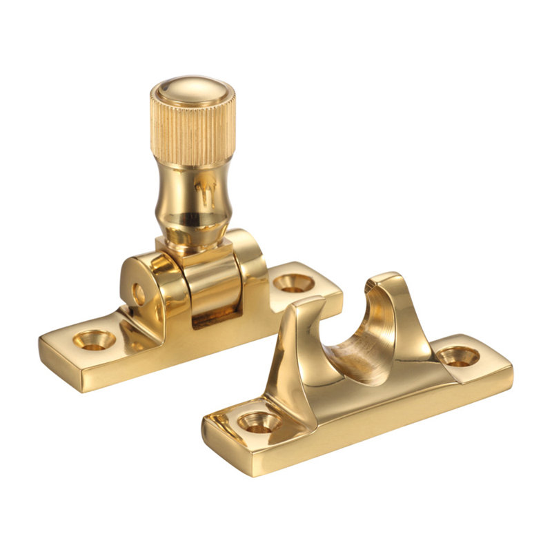 Brighton Pattern Sash Fastener, Polished Brass