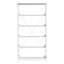 Commode 5 tiroirs avec grands tiroirs en tissu, blanc-745877401