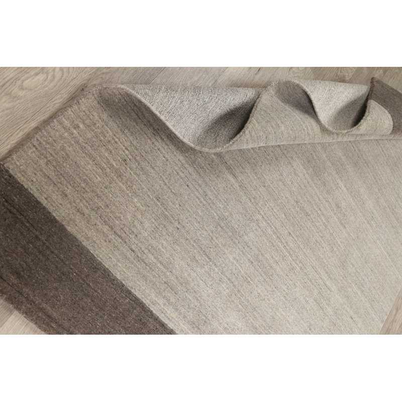 One-of-a-Kind 5' X 6'10" New Age Wool Area Rug in Grey