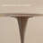 White Khaki Round Sintered Stone Dining table